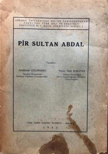 Pir Sultan Abdal  ( İlk Baskı )